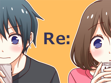 10s, 1boy, 1girl, bad_id, bad_pixiv_id, blush, cellphone, cover