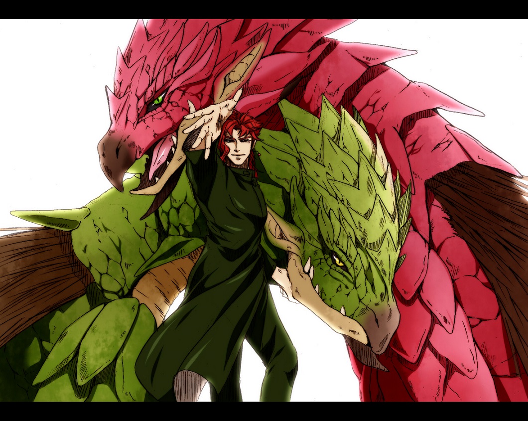 1boy, aji_(after_satellites), aji_(coastal_area), capcom, crossover, dragon, earrings, gakuran