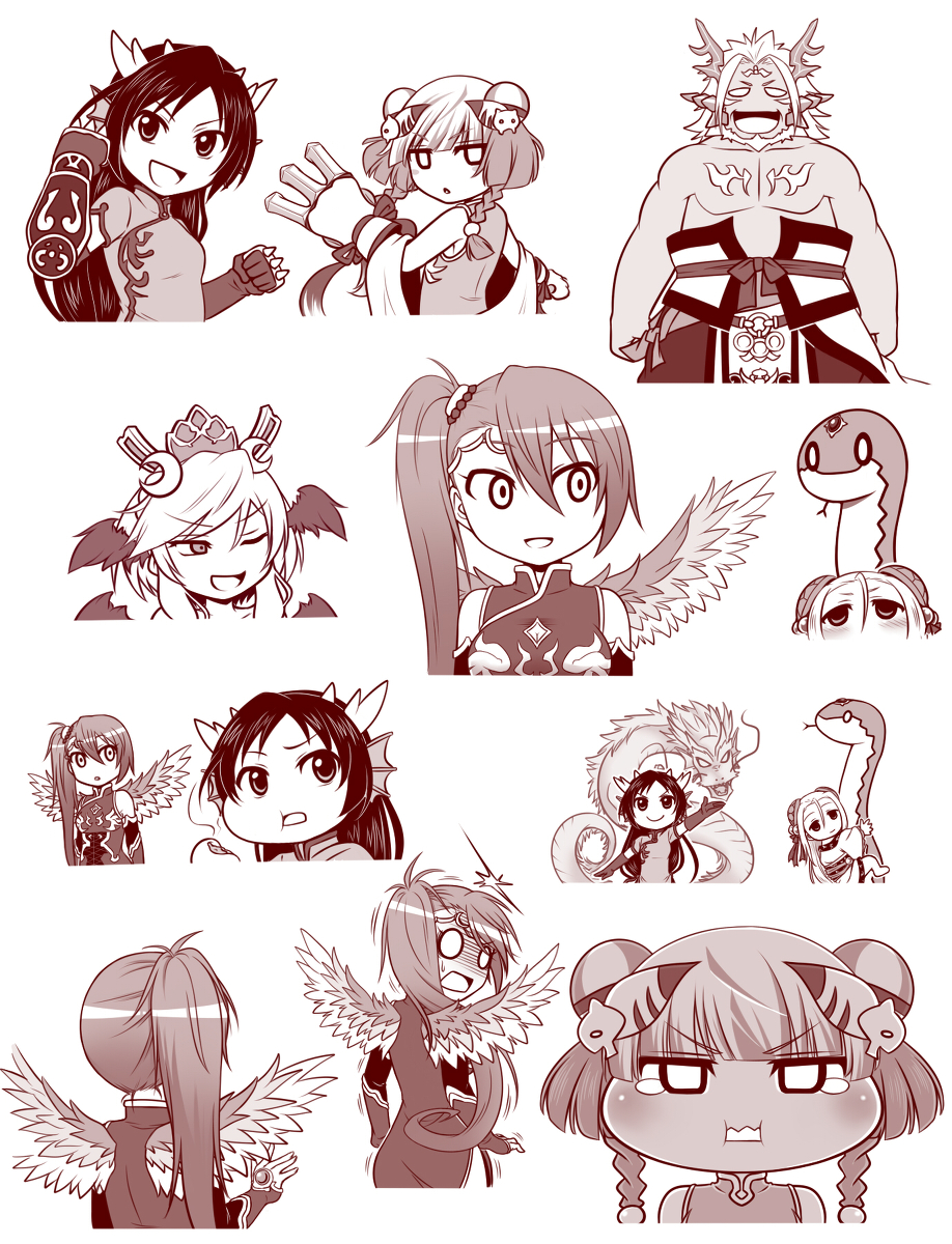 braid, china_dress, chinese_clothes, dragon, dress, fagan_(p&amp;d), haku_(p&amp;d), highres