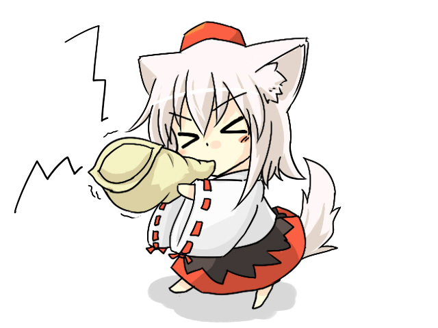 >_<, 1girl, animal_ear_fluff, animal_ears, bad_id, bad_pixiv_id, blowing, chibi