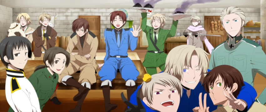 6+boys, ahoge, aircraft, airplane, america_(hetalia), aqua_eyes, axis_powers_hetalia, bad_id