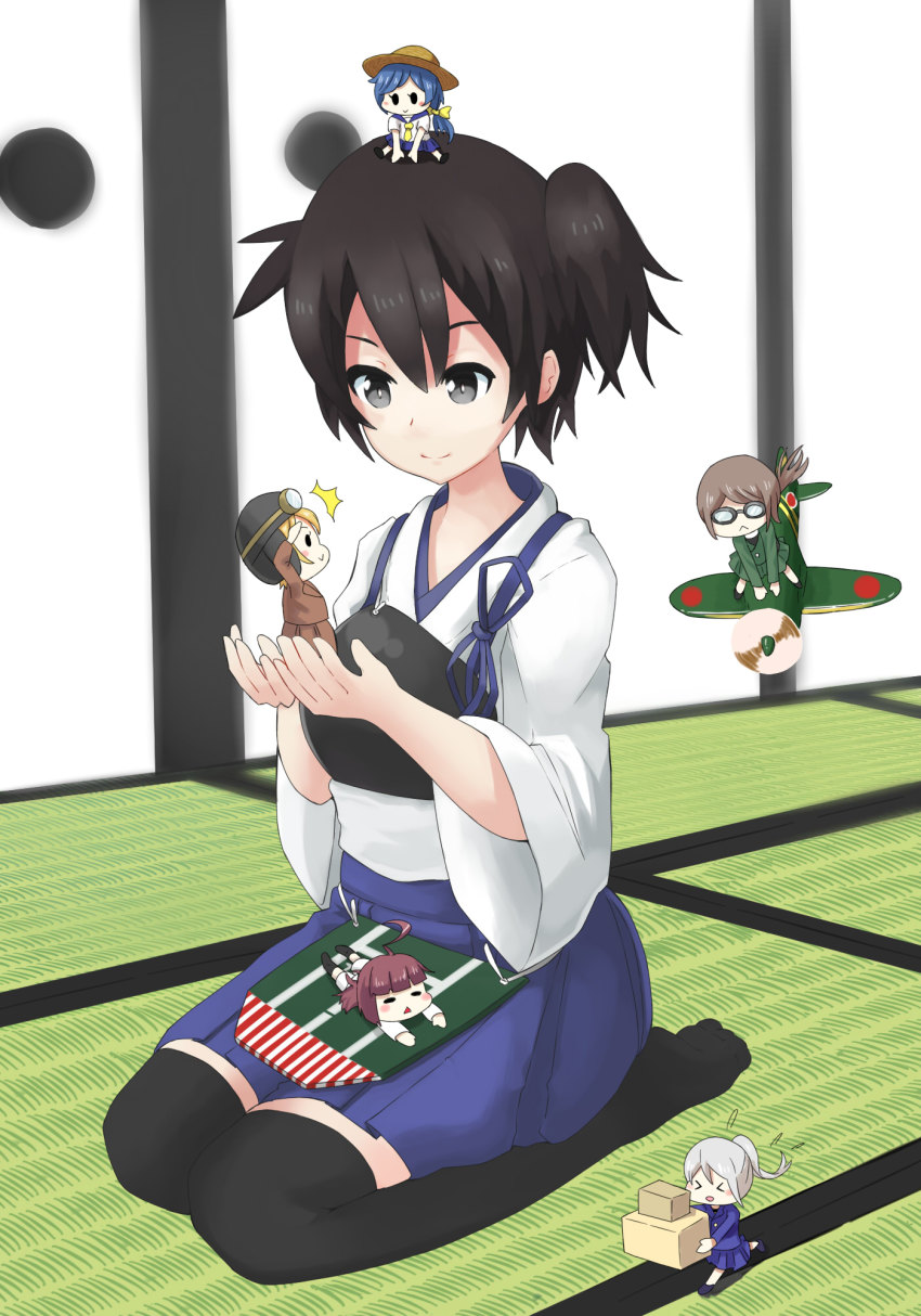 >_<, 10s, 46cm_triple_gun_mount, 5girls, 61cm_triple_torpedo_mount, :>, :<, ^^^