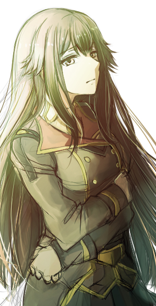 10s, 1girl, bad_id, bad_pixiv_id, black_hair, breasts, buddy_complex, crossed_arms