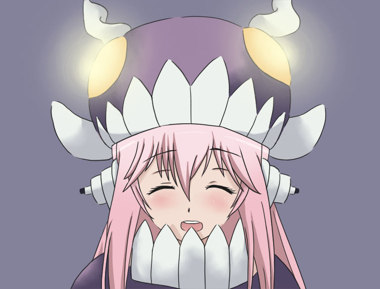 1girl, blush, closed_eyes, cosplay, elhddmois, female_focus, glowing, headphones