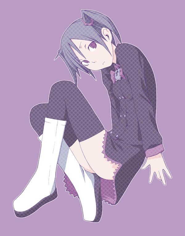 00s, 1girl, bad_id, bad_pixiv_id, boots, female_focus, kamisama_kazoku, kamiyama_meme