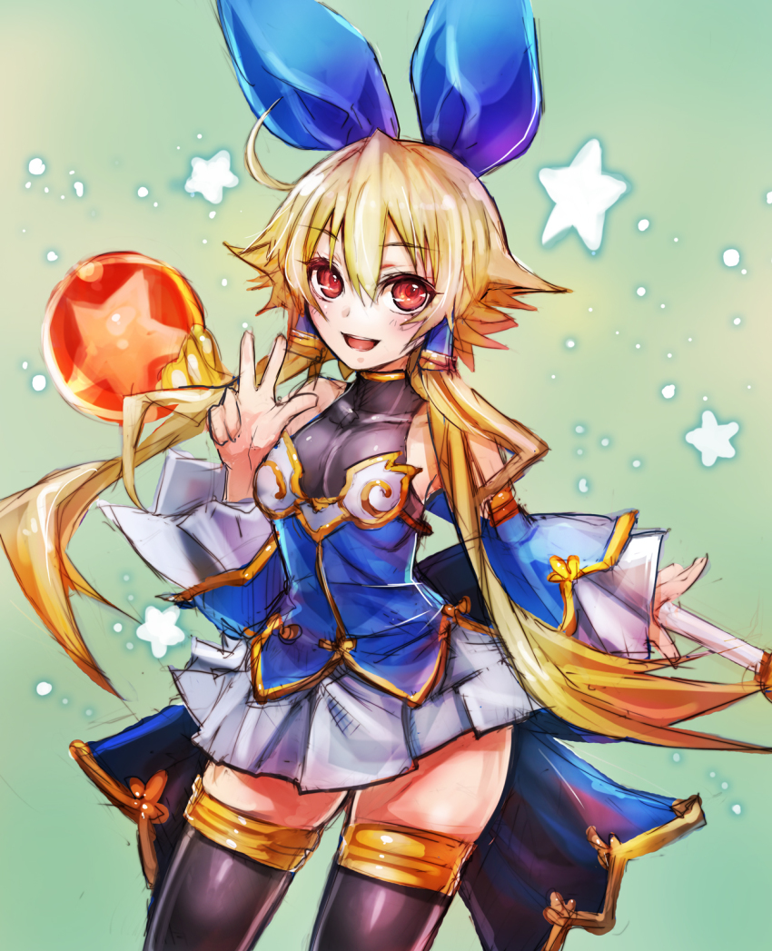 1girl, bandai, blonde_hair, female_focus, highres, long_hair, looking_at_viewer, meryl_star