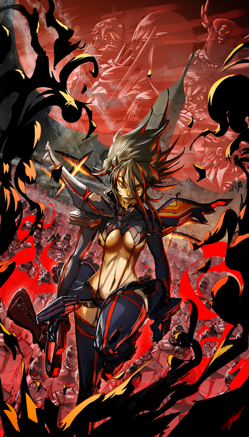 10s, 1girl, black_hair, blue_eyes, boots, breasts, frilled_skirt, frills