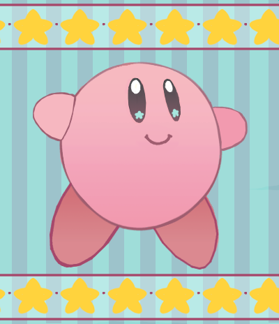 kirby, kirby_(series), lowres, nintendo, okiara, pink_theme, star_(symbol), striped