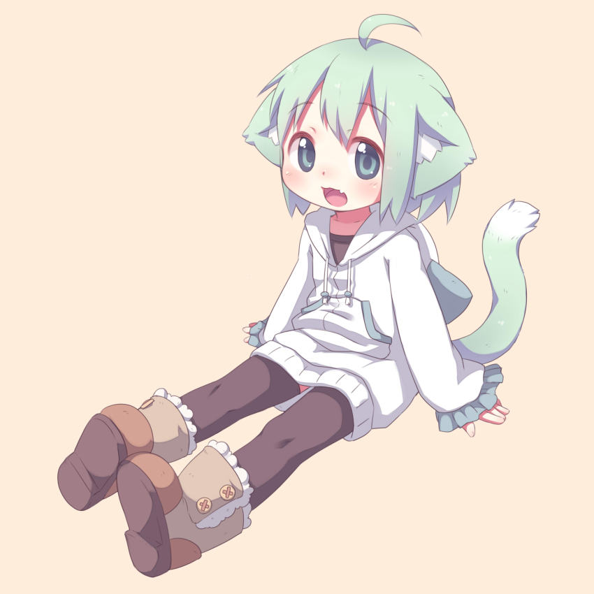 1girl, ahoge, animal_ears, blush, cat_ears, cat_tail, female_focus, flat_chest