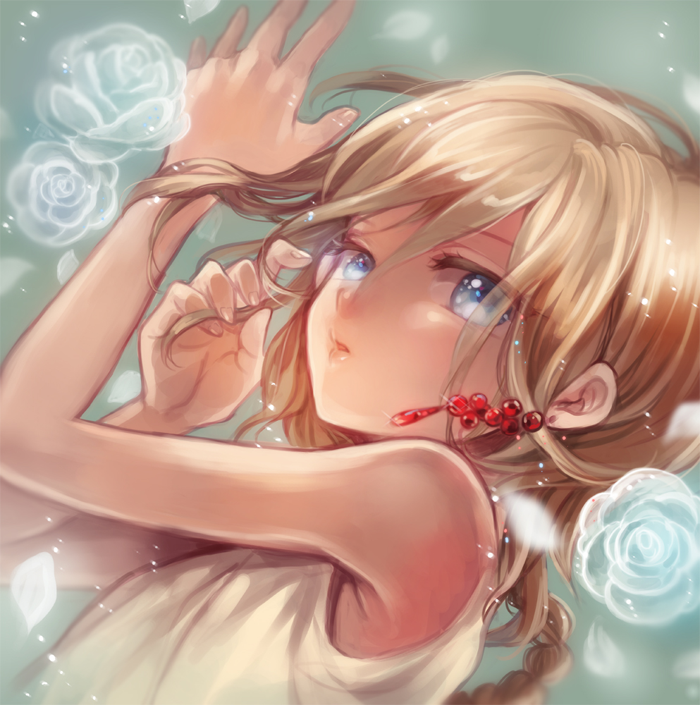 1boy, blonde_hair, blue_eyes, blush, earrings, eim_(gaziko), jewelry, magi_the_labyrinth_of_magic