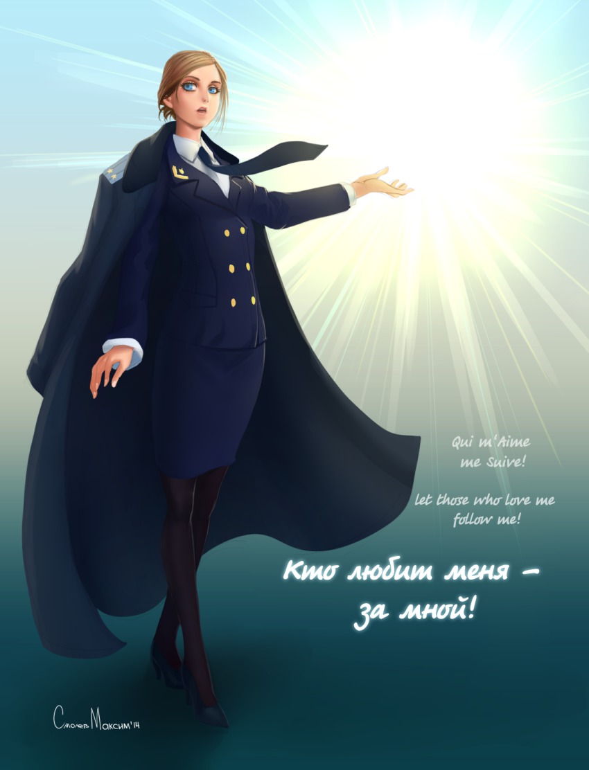 1girl, female_focus, high_heels, highres, natalia_poklonskaya, necktie, pantyhose, real_life, smolev, solo, tagme