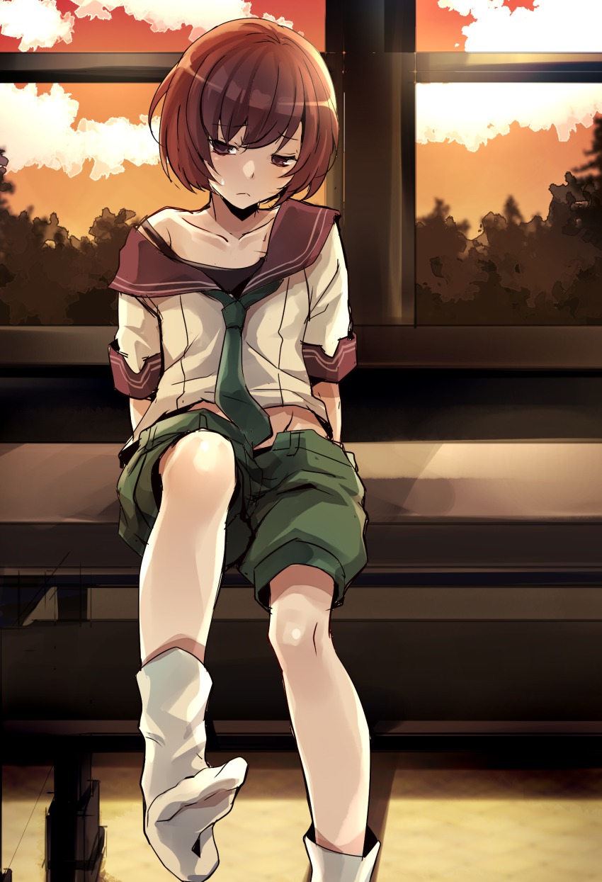 arman_no_shuku, bad_id, bad_pixiv_id, brown_eyes, brown_hair, collarbone, etrian_odyssey, highres