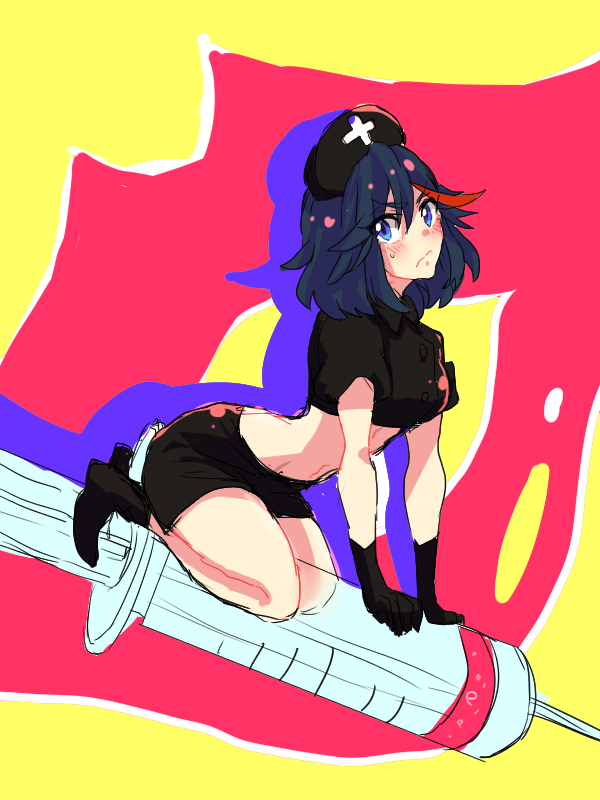 10s, 1girl, ankle_boots, black_gloves, black_hair, blue_eyes, blush, boots