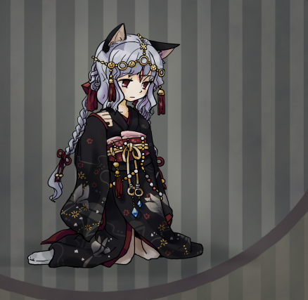 1girl, animal_ears, bad_id, bad_pixiv_id, blue_hair, braid, brown_eyes, cat_ears