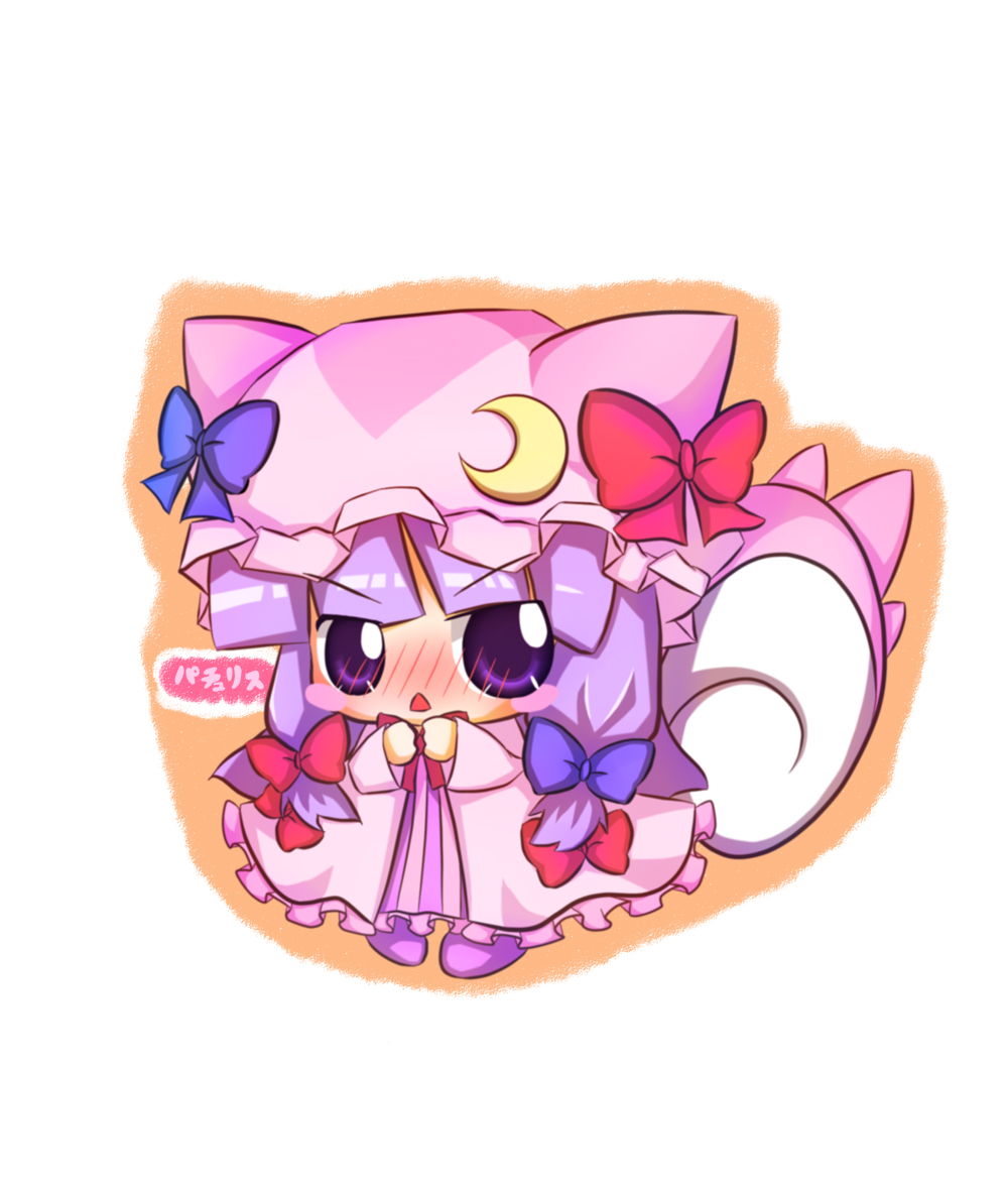 1girl, blush, chibi, fusion, gen_4_pokemon, hat, long_hair, nintendo