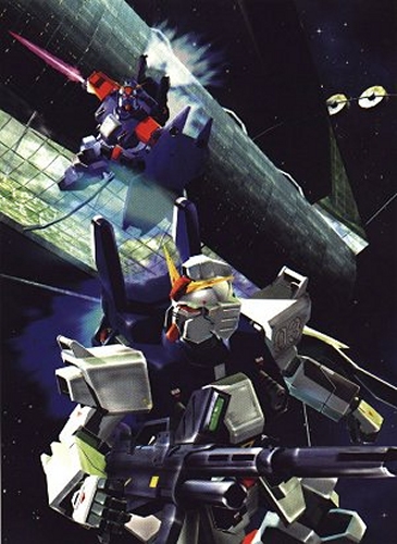 blue_destiny_02, blue_destiny_03, energy_sword, gun, gundam, gundam_side_story:_the_blue_destiny, lowres, mecha