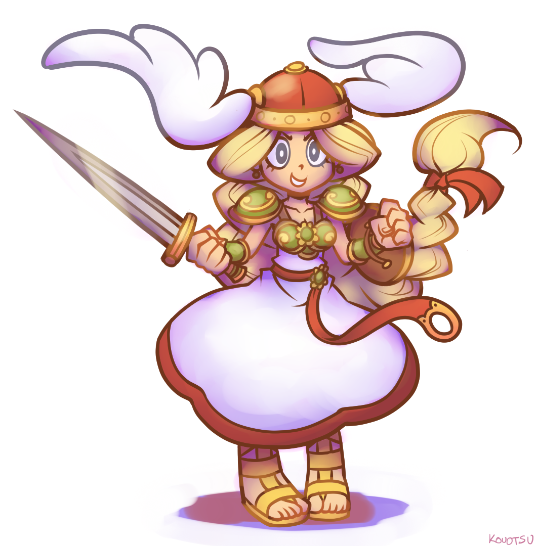 1girl, armor, artist_name, bad_id, bad_pixiv_id, belt, blonde_hair, dress