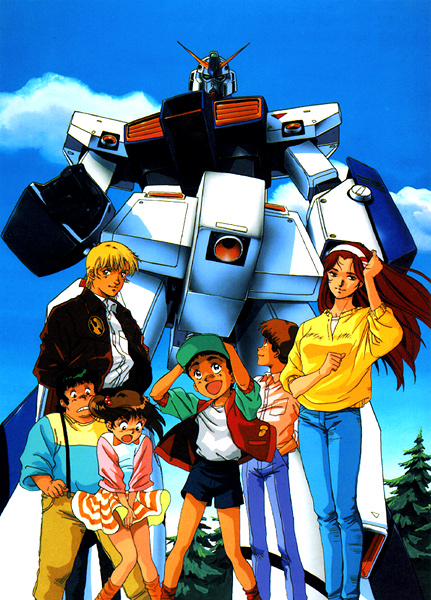 1980s_(style), 2girls, 4boys, alfred_izuruha, baseball_cap, bernard_wiseman, black_hair, blonde_hair