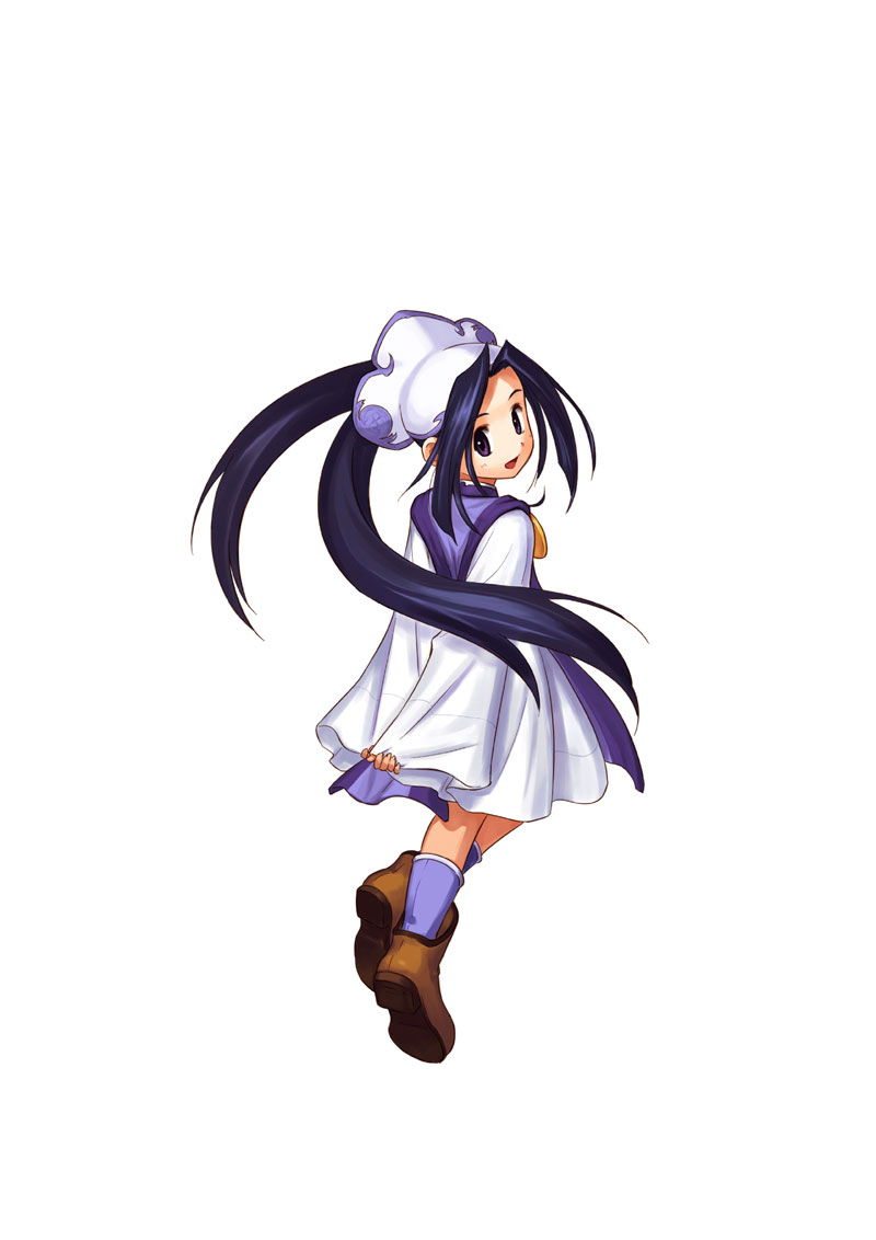 1girl, :d, alchemist, alchemy, arms_behind_back, atelier_(series), atelier_iris, atelier_iris_eternal_mana_2