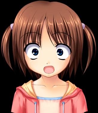 00s, 1girl, :o, blue_eyes, brown_hair, child, clannad, constricted_pupils
