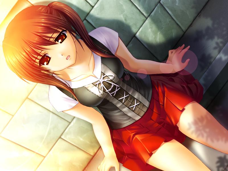 00s, 1girl, brown_hair, clannad, female_focus, fumio_(ura_fmo), game_cg, kanako_(clannad)