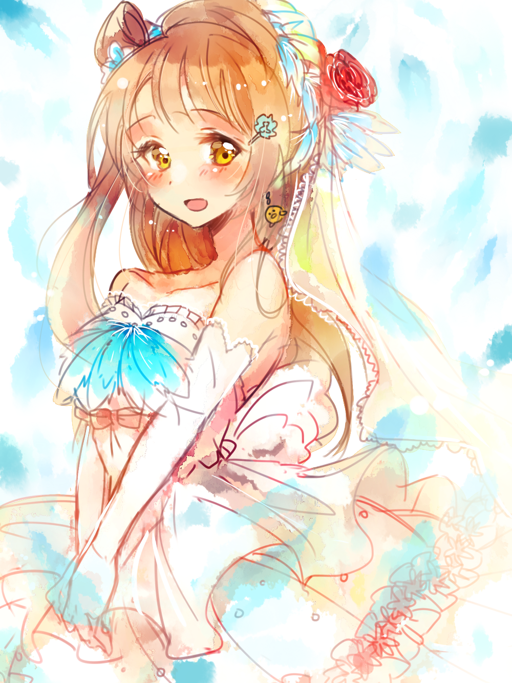 10s, 1girl, brown_hair, female_focus, highres, kotoha, love_live!, love_live!_school_idol_project