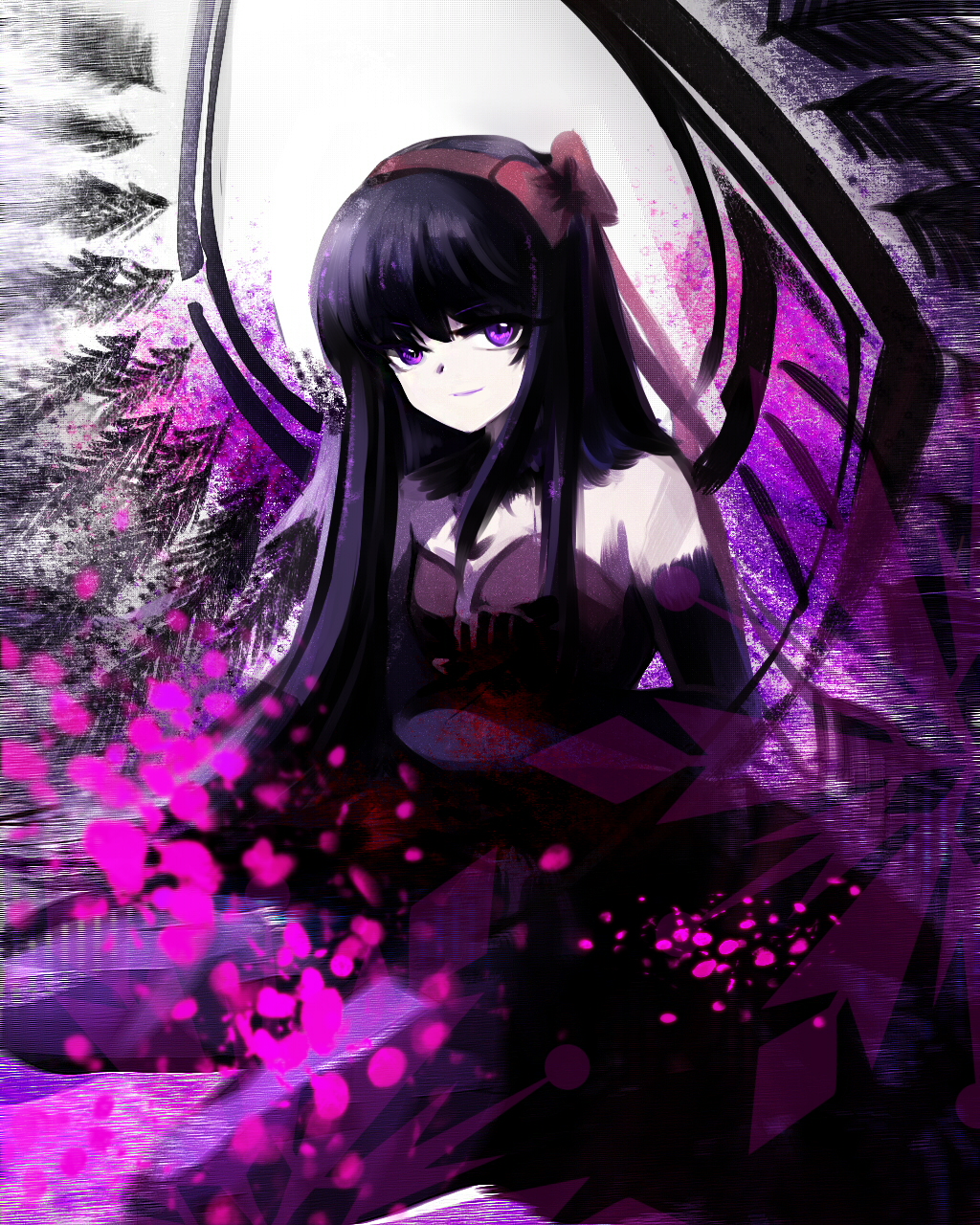 10s, 1girl, akemi_homura, akuma_homura, argyle_clothes, argyle_legwear, bad_id, bad_pixiv_id