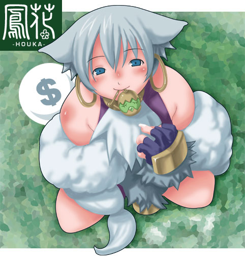 .hack//, .hack//tasogare_no_udewa_densetsu, 00s, animal_ears, bandai, blue_eyes, collar, cyber_connect_2