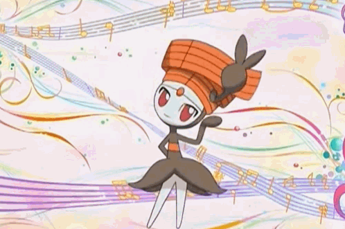 1girl, animated, animated_gif, brown_eyes, dancing, full_body, gen_5_pokemon, legendary_pokemon, looking_at_viewer, lowres, meloetta, meloetta_(pirouette), mythical_pokemon, nintendo, no_humans, orange_hair, pokemon, pokemon_(anime), pokemon_(creature), pokemon_the_series:_black_&amp;_white, red_eyes, smile