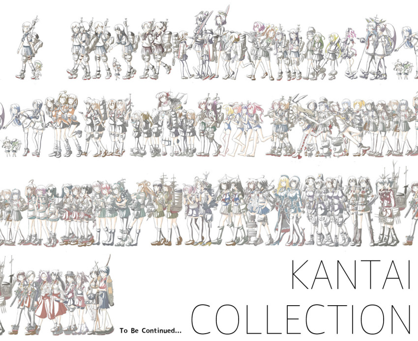 >_<, 10s, 6+girls, :d, ^_^, abukuma_(kancolle), ahoge, akatsuki_(kancolle)