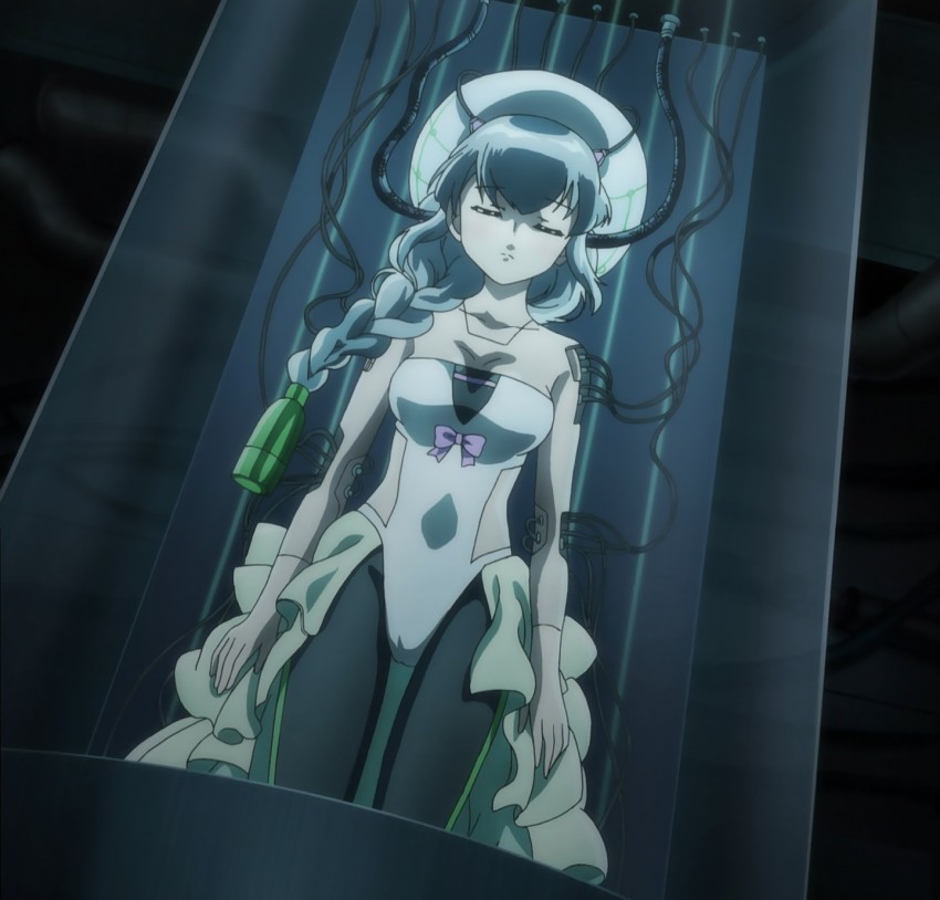 10s, android, anime_screenshot, braid, closed_eyes, highres, kanojo_ga_flag_wo_oraretara, ninjabayashi_ruri