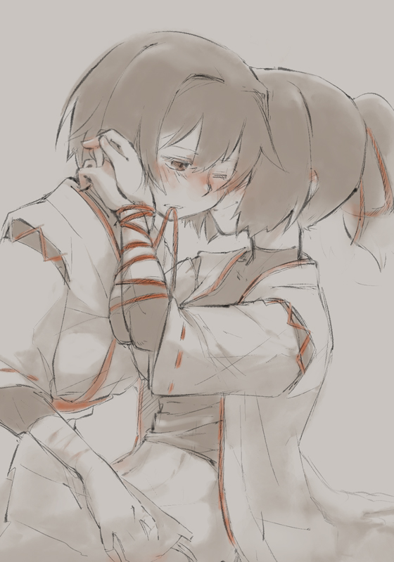 10s, 2girls, bad_id, bad_pixiv_id, bdsm, blush, bondage, bound