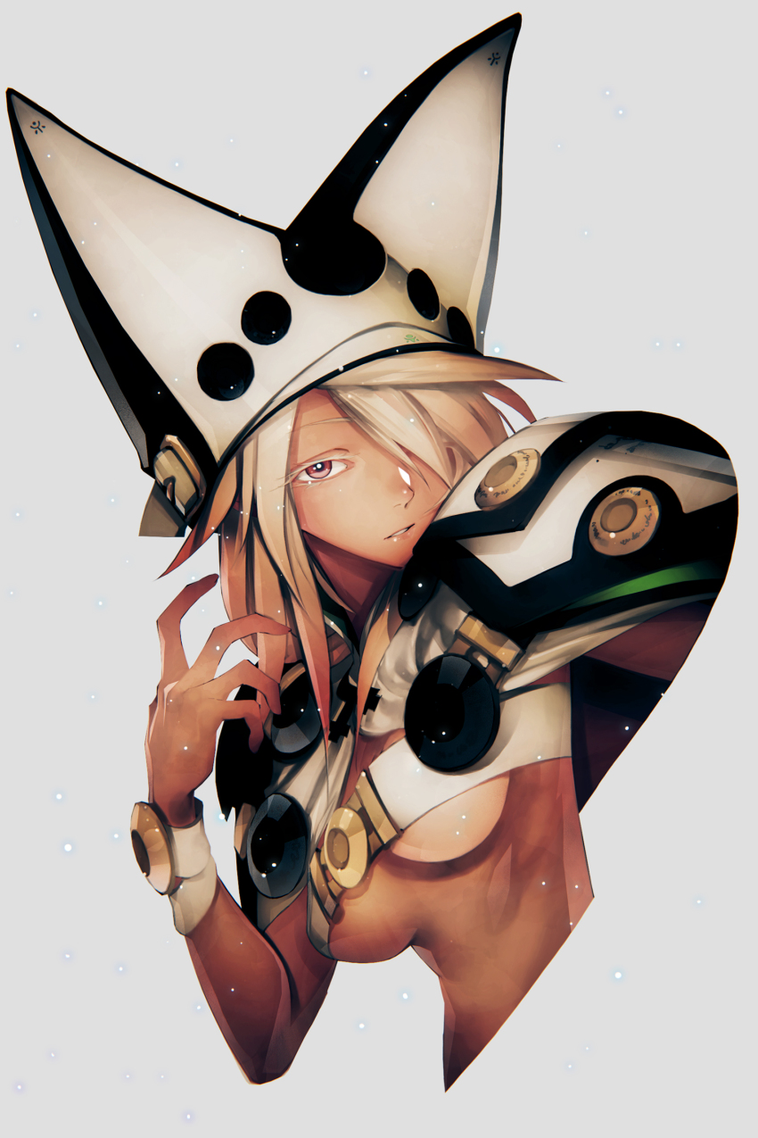 1girl, absurdres, blonde_hair, breasts, brown_eyes, dark-skinned_female, dark_skin, female_focus