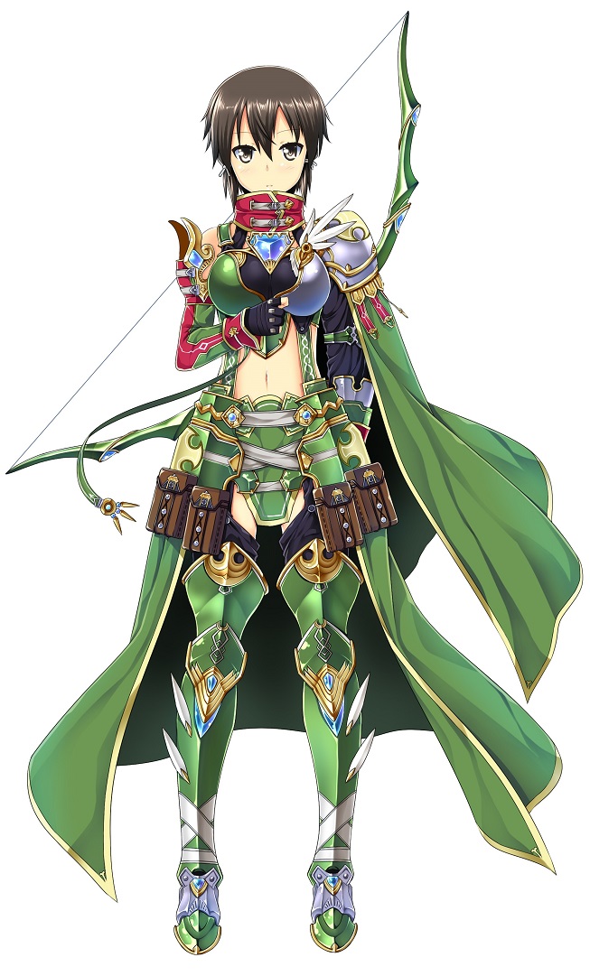 10s, 1girl, alternate_breast_size_(larger), alternate_costume, armor, bad_id, bad_pixiv_id, blush