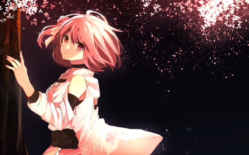 1girl, female_focus, kagerou_project, kisaragi_momo, long_hair, looking_at_viewer, nanase09rr, red_eyes