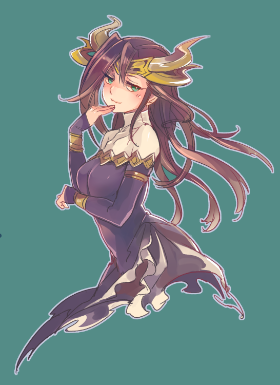 1girl, :3, aqua_background, aqua_eyes, armlet, bad_id, bad_pixiv_id, bracelet