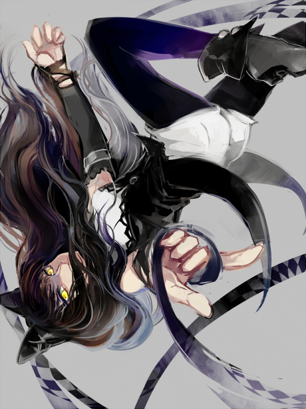 1girl, animal_ears, ankle_boots, black_boots, black_hair, black_pantyhose, blake_belladonna, boots