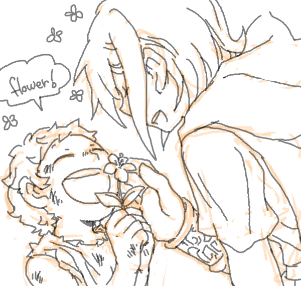 1boy, 1girl, bad_id, bad_pixiv_id, bec_mcconn, beranabus, bracelet, bran_(the_demonata)