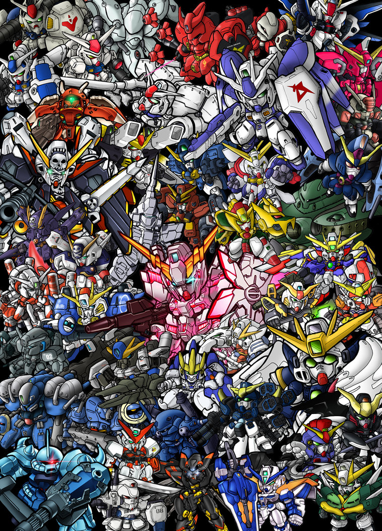 1980s_(style), 1990s_(style), abyss_gundam, aegis_gundam, after_war_gundam_x, altron_gundam, altron_gundam_custom, amatsu_mina_custom