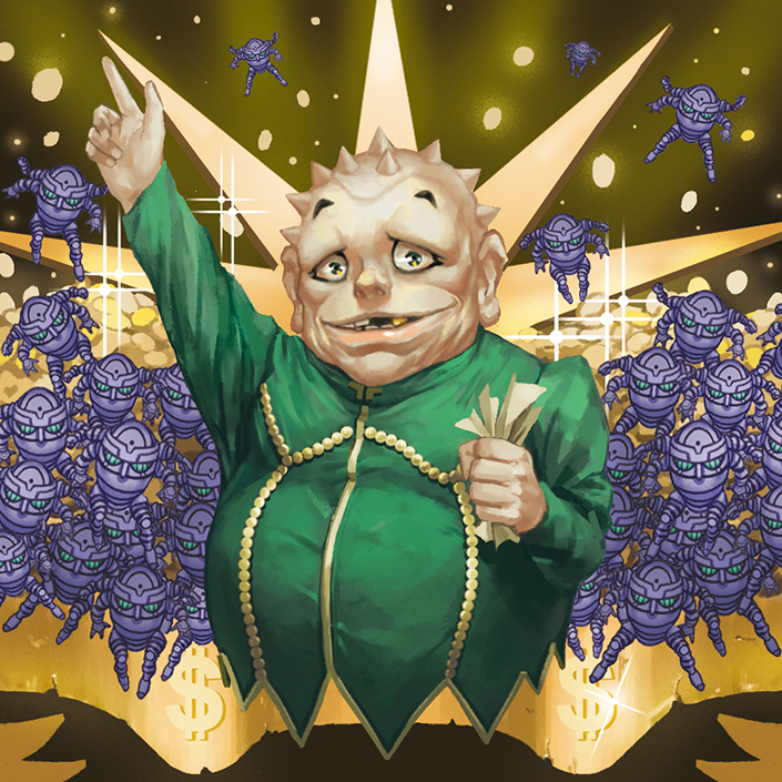 1boy, aruolrn, gakuran, harvest_(stand), jojo_no_kimyou_na_bouken, male_focus, money, school_uniform