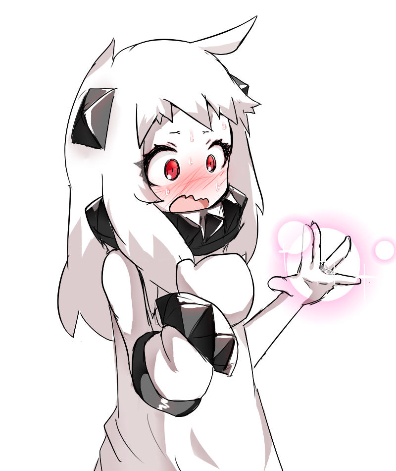 10s, 1girl, abyssal_ship, ahoge, beize_(garbage), blush, circle_garbage, female_focus