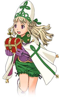 1girl, atlus, blonde_hair, box, child, female_focus, gloves, gouketsuji_ichizoku