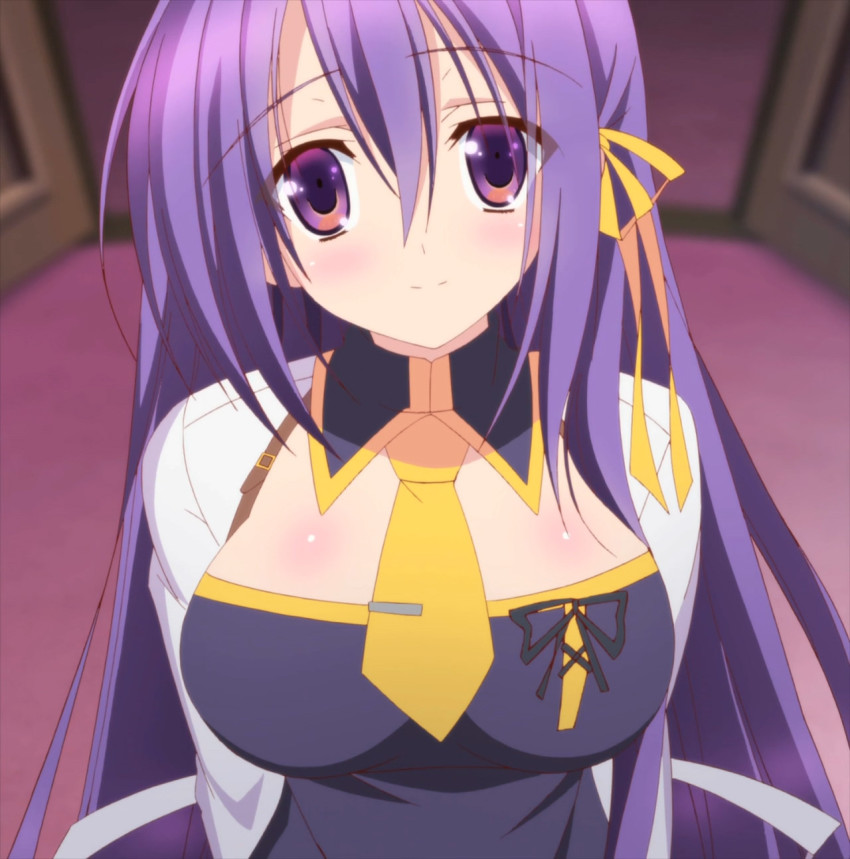 10s, fianna_ray_ordesia, highres, long_hair, purple_eyes, purple_hair, screencap, seirei_tsukai_no_blade_dance