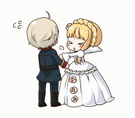 >_<, 10s, 1boy, 1girl, aldnoah.zero, animated, animated_gif, asseylum_vers_allusia