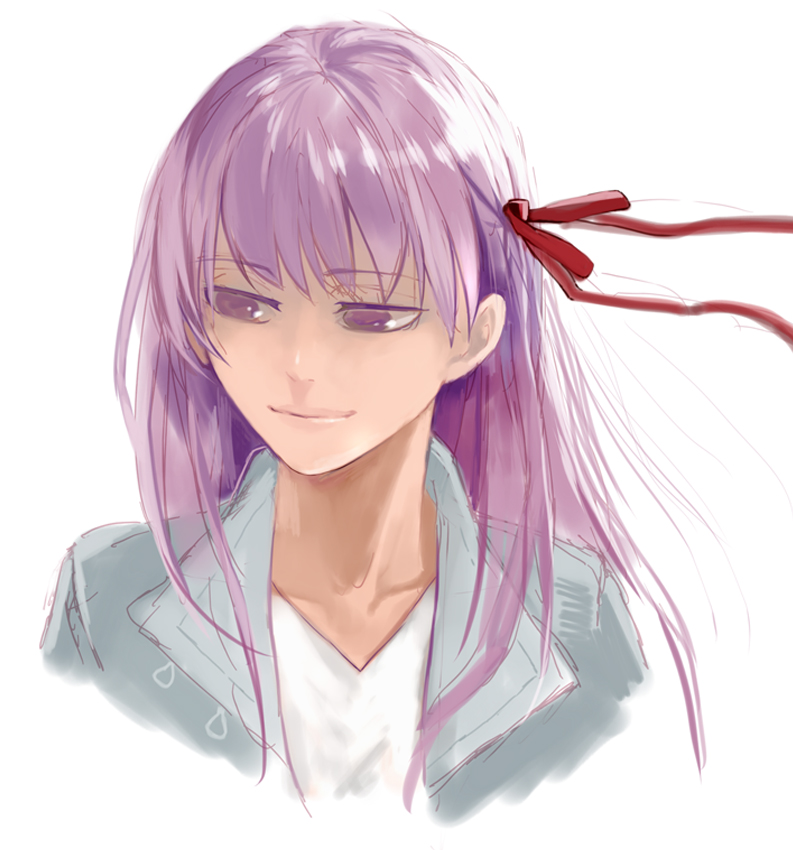 1girl, bad_id, bad_pixiv_id, fate/stay_night, fate_(series), female_focus, genichikou, hair_ribbon
