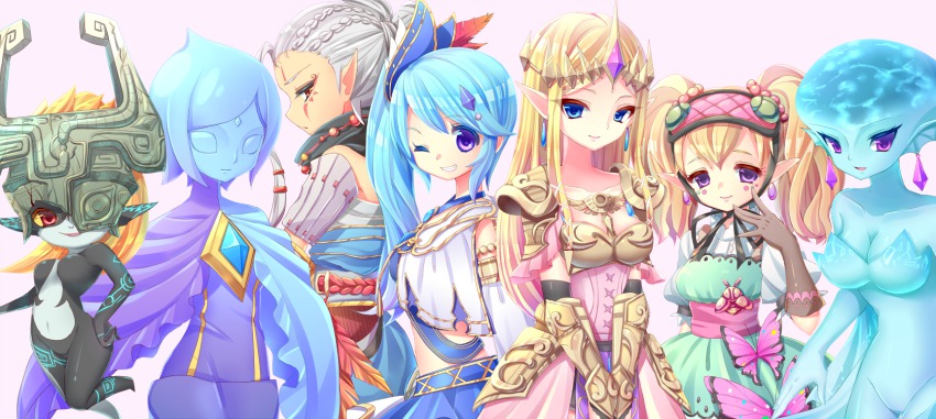 6+girls, agitha, aoi_rena, armor, bad_id, bad_pixiv_id, blonde_hair, blue_eyes