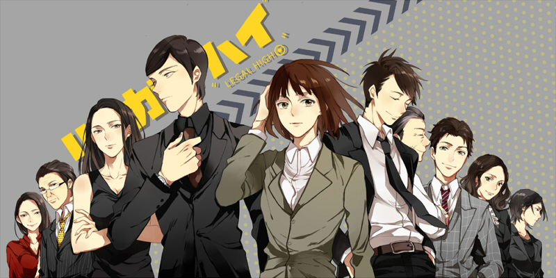 5boys, 5girls, adjusting_clothes, adjusting_necktie, adjusting_tie, black_eyes, black_hair, brown_hair
