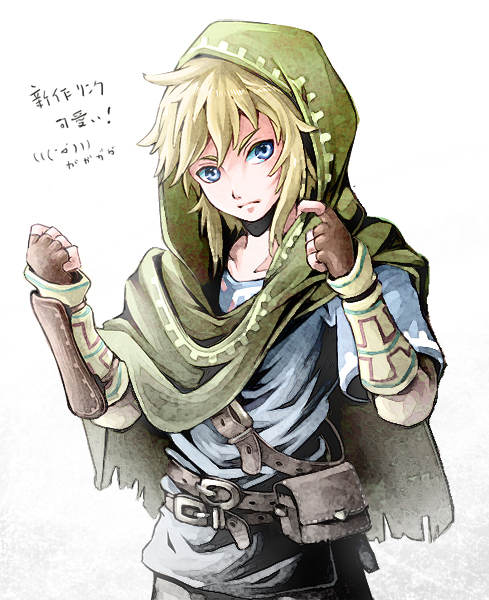 1boy, armor, belt, blonde_hair, blue_eyes, cloak, gauntlets, gloves
