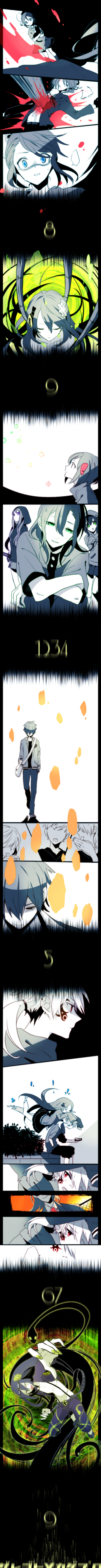 4boys, 6+girls, absurdres, blood, blue_eyes, cable, glasses, highres