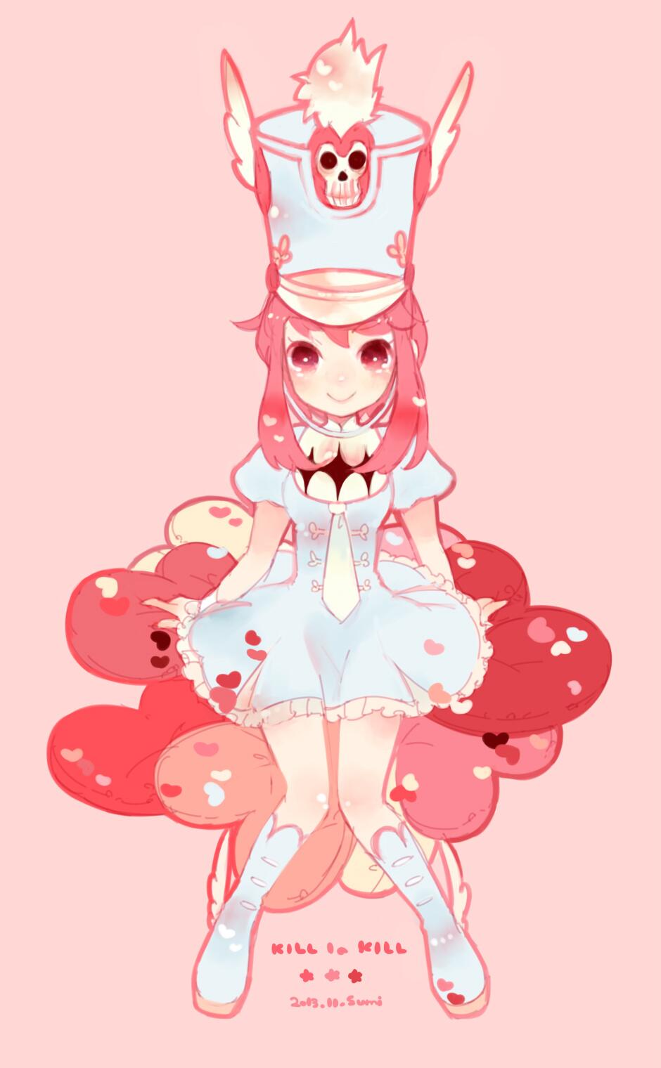 10s, 1girl, boots, dress, hat, heart, highres, jakuzure_nonon